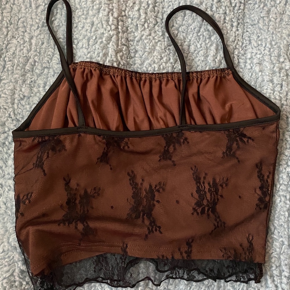 Lace Ruched Bust Cami - Picture 4 of 5